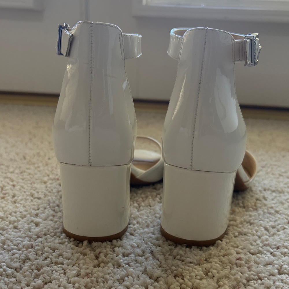 Alex Marie Cream Ankle Strap Heels - Picture 3 of 5